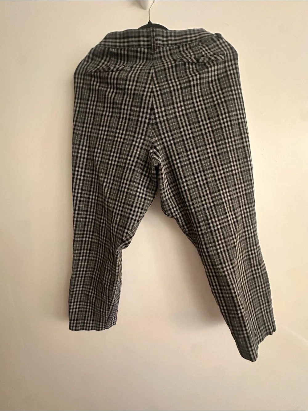 Women’s Gray Plaid Dress Pants - Picture 3 of 6